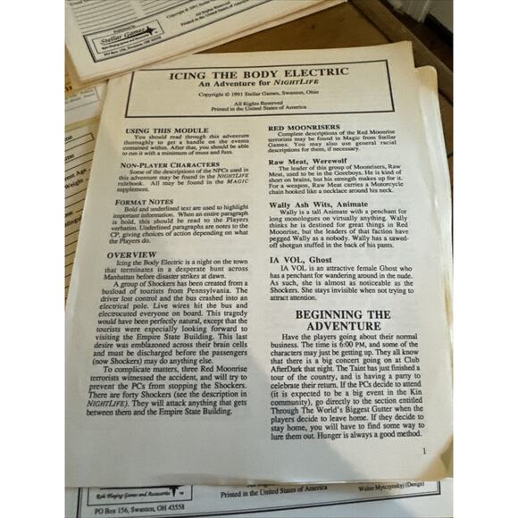 Fantasy Role Playing Game Lot Mythic Dragon Nightlife Icing The Body - Picture 8 of 10